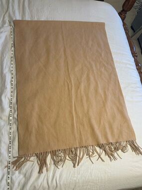 Luxury 100% Cashmere Scarf Wrap Camel Tan Shawl Large
